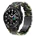 Produktbild DEALELE Armband Kompatibel mit Samsung Galaxy Watch 6/6 Classic / 5/5 Pro / 4/4 Classic / 3 41mm / Active 2, 20mm Buntes Harz Resin Ersatz Armbänd für Huawei GT3 42mm / GT2 42mm, Tarngrün