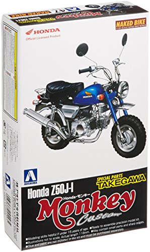 AOSHIMA 1/12 Motorcycle | Model Building Kits | No.47 HONDA Monkey Custom TAKEGAWA [ Japanese Import ]