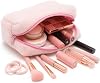 Plush Soft Makeup Bag - Cosmetic Organizer (Pink)