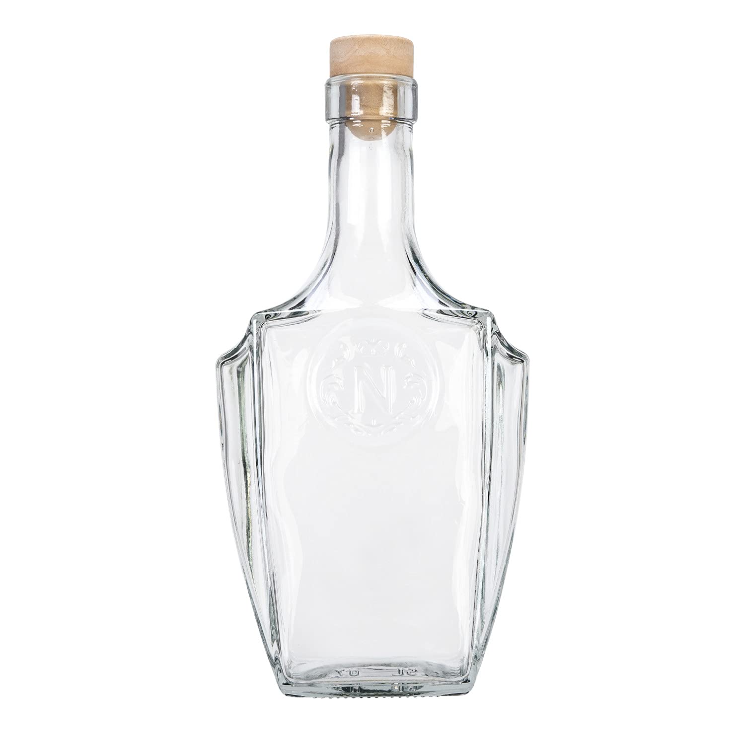 Szklane butelki 500 ml – butelki na wino puste 5 sztuk – szklana butelka Bonaparte – butelki do napełniania – szklana butelka z korkiem