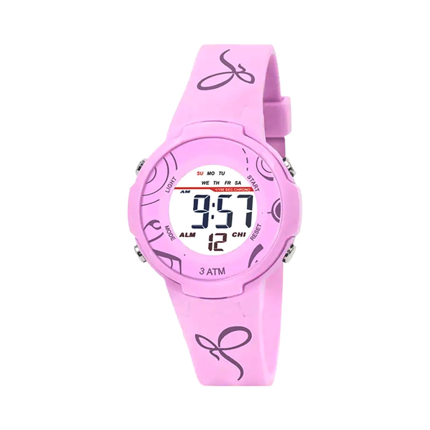 Time UpDigital Dial Printed Strap Alarm Water Resistant Kids Watch for 5-12 Years Boys & Girls-P8320-Z