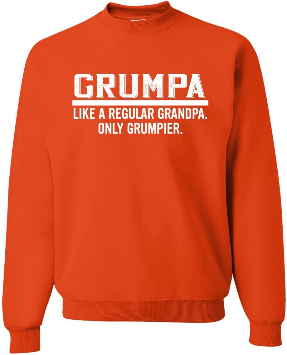 Wild Bobby Grumpa Like A Regular Grandpa Only Grumpier Funny Gift Father's Day Unisex Crewneck Graphic Sweatshirt