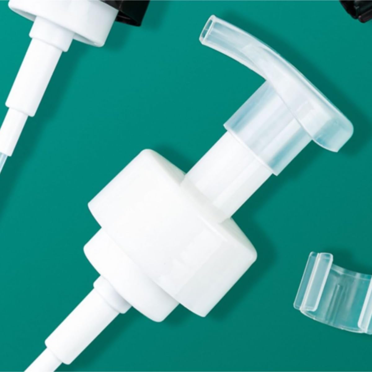Dispensador Jabon Baño Ducha Dispensador De Jabón Y Loción, Botella Líquido Decorativa Vacía Rellenable con Bomba Dosificador Champu(Grün)