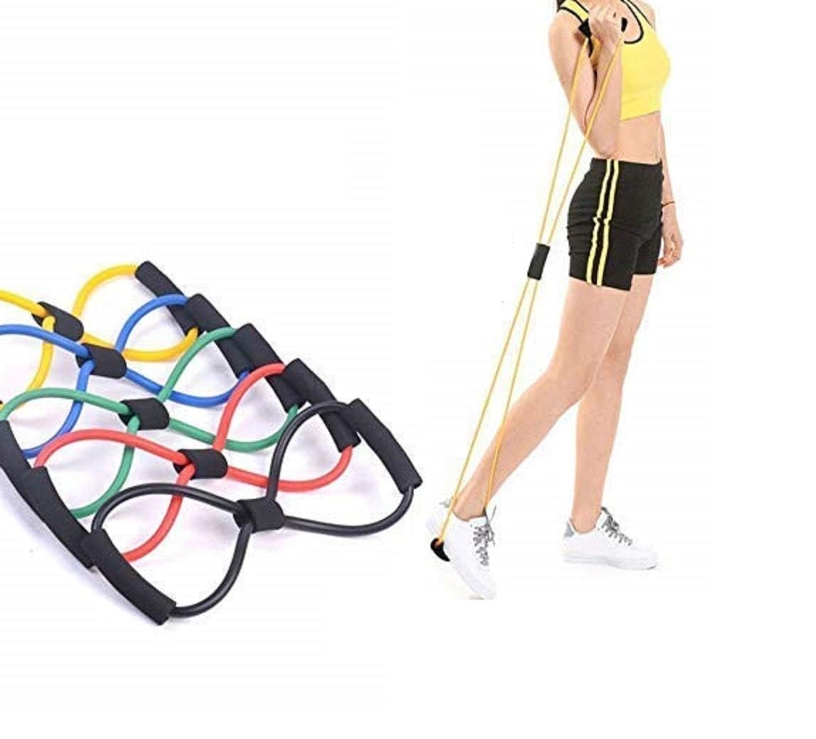 AUM Enterprises Chest Expander Resistance 8 Pulling Rope Bands Muscle Workout Stretcher Shoulder Exerciser Home Gym Equipment Latex Tube Hand Wrist Arm Gripper Exercise Sports Yoga-1 pcs (Multicolor) (B0CXHHW327) Amazon Price History, Amazon Price Tracker