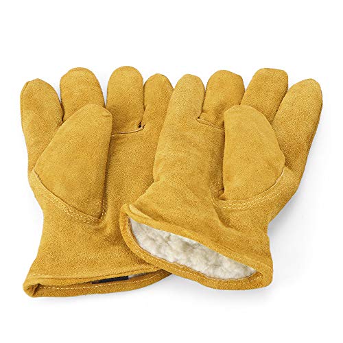 Luvas de esqui, Andoer Luvas engrossadas térmicas de inverno Luvas quentes para trabalho de inverno