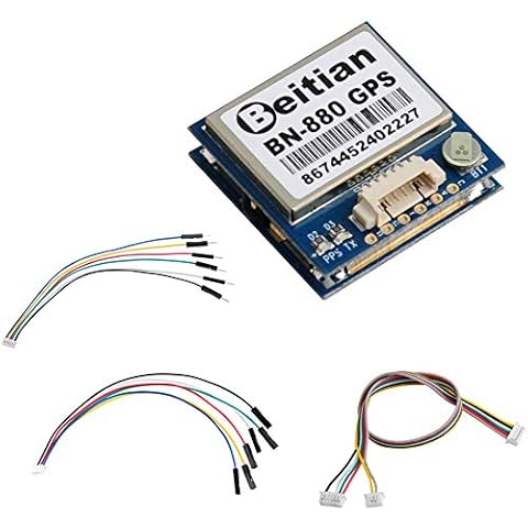 DIYmalls BN-880 GPS Modul mit Blitz HMC5883 Kompass Glonass Beidou + GPS Aktivantenne für Arduino Flugzeuge Pixhawk RC Flight Control Cover
