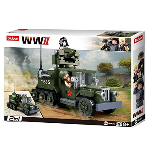 Kit de ladrillos de construcción SLUBAN - WWII Allied Half M38-B0685