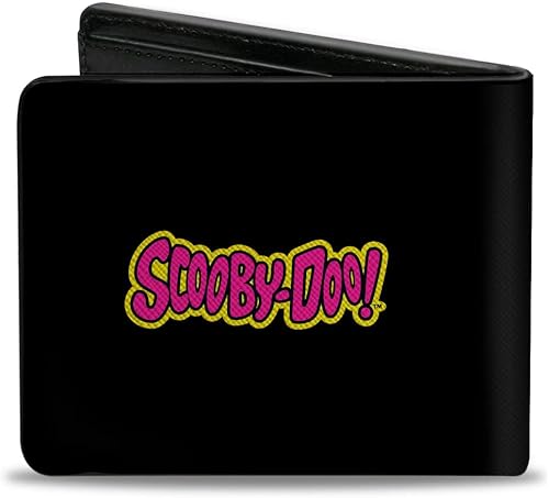 Miniatura 2 de Buckle-Down Scooby Doo Billetera para hombre, plegable, monstruos persiguiendo peludo Uh Scoob Pose, cuero vegano, 4.0 x 3.5 pulgadas, Scooby Doo.,