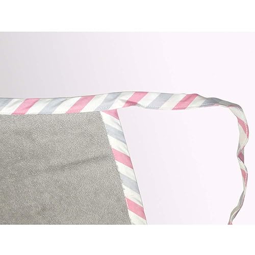 Miniatura 2 de Topwon Delantal Toalla de baño para bebé paño polar con guante de baño Super absorción de agua (gris)