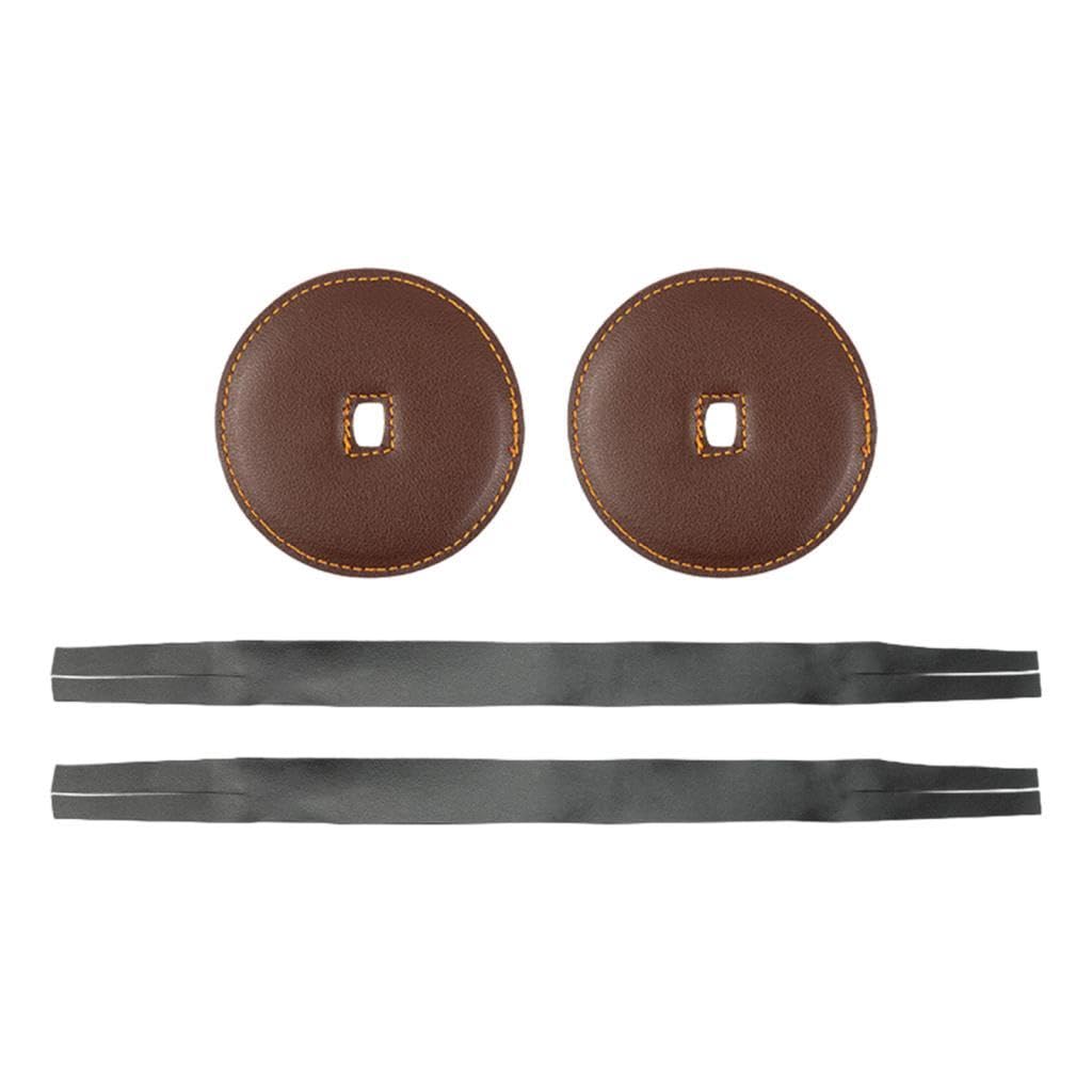 Generic Cymbal Straps with Pads for Marching and Symphony Use, brown