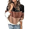 Angashion-Womens-Sweaters-Casual-Long-Sleeve-Crewneck-Color-Block-Patchwork-Pullover-Knit-Sweater-Tops Angashion Women's Sweaters Casual Long Sleeve Crewneck Color Block Patchwork Pullover Knit Sweater Tops Black M