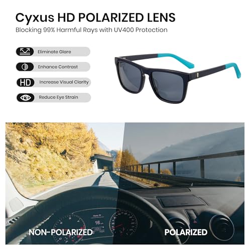 Image of Cyxus Golf Sunglasses for Men Acetate Polarized UV400 Protection Golf Accessories Gift P1579