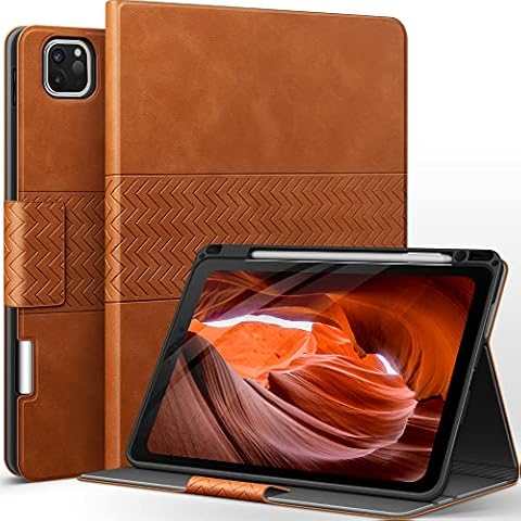 AUAUA iPad Pro 11 Inch Case with Pencil Holder Cover