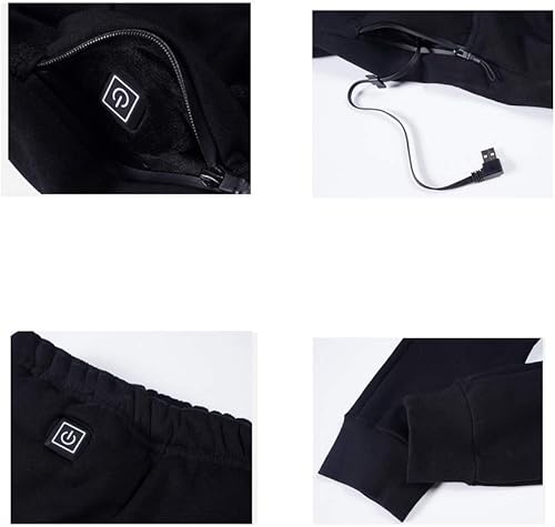 Miniatura 5 de Ropa interior térmica térmica lavable con aislamiento térmico de manga larga con pantalones batería no incluida