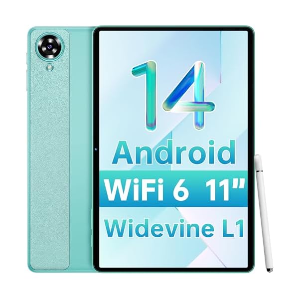 OUKITEL OT11 Tablet Android 14-2024 Neueste Tablet 11 Zoll, 16(4+12) GB RAM +128GB ROM(1TB TF) Gaming Tablet mit Stift, 8000mAh tablet, 13MP 4G Tablet PC/5G WiFi/GMS/Octa-Core/Widevine L1/GPS, Grau