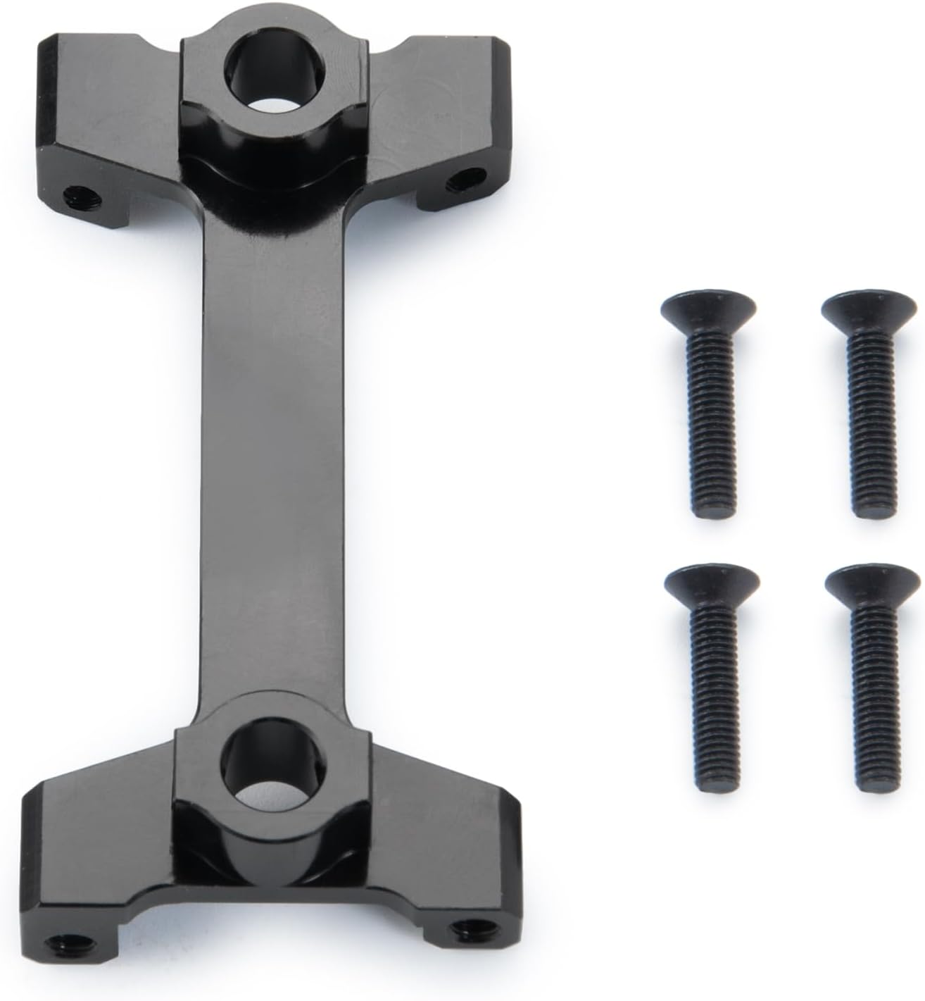 Aluminum Rear Body Shell Mount Stand for 1/10 Axial SCX10 III AXI03007 RC Crawler Car Upgrades Parts Accessories, Rear Shock Tower Braces Body Post Mounts (Black) (Rear Body Shell Stand)
