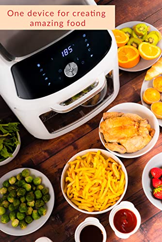 Innoteck Kitchen Pro 16Litre Digital Air Fryer Oven with Rotisserie Multi-functions Smart Cooker for Air Frying, Roast, Dehydrate, Fry, Bake and Reheat, white&silver, DS-5975 - Image 6