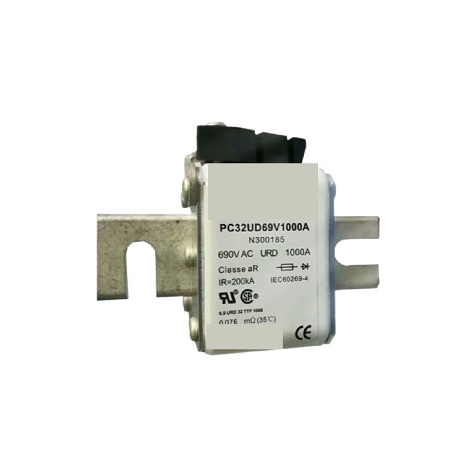 Fusible PC32UD50V1250A évite les pannes industrielles sur circuit 1250A G300409
