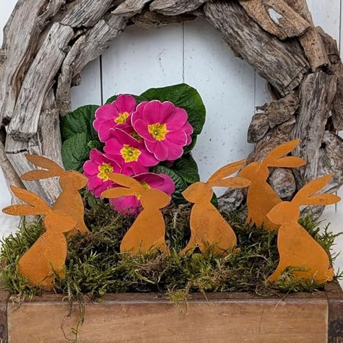 Storm's Gartenzaubereien Gartenstecker - Osterhasen 6er Set zum...