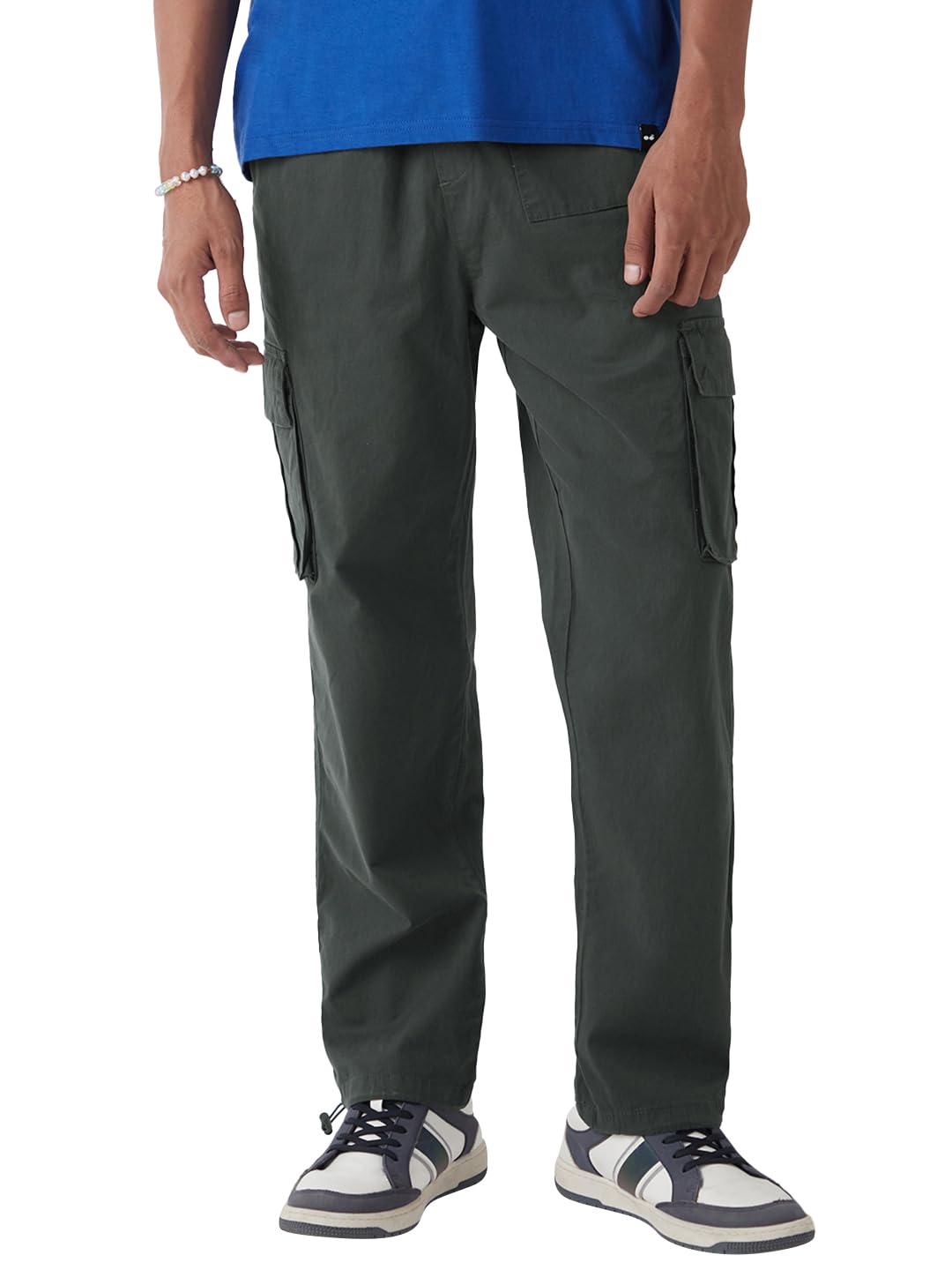 bewakoof Men's Loose Low Rise Cargo Pant-picture-15