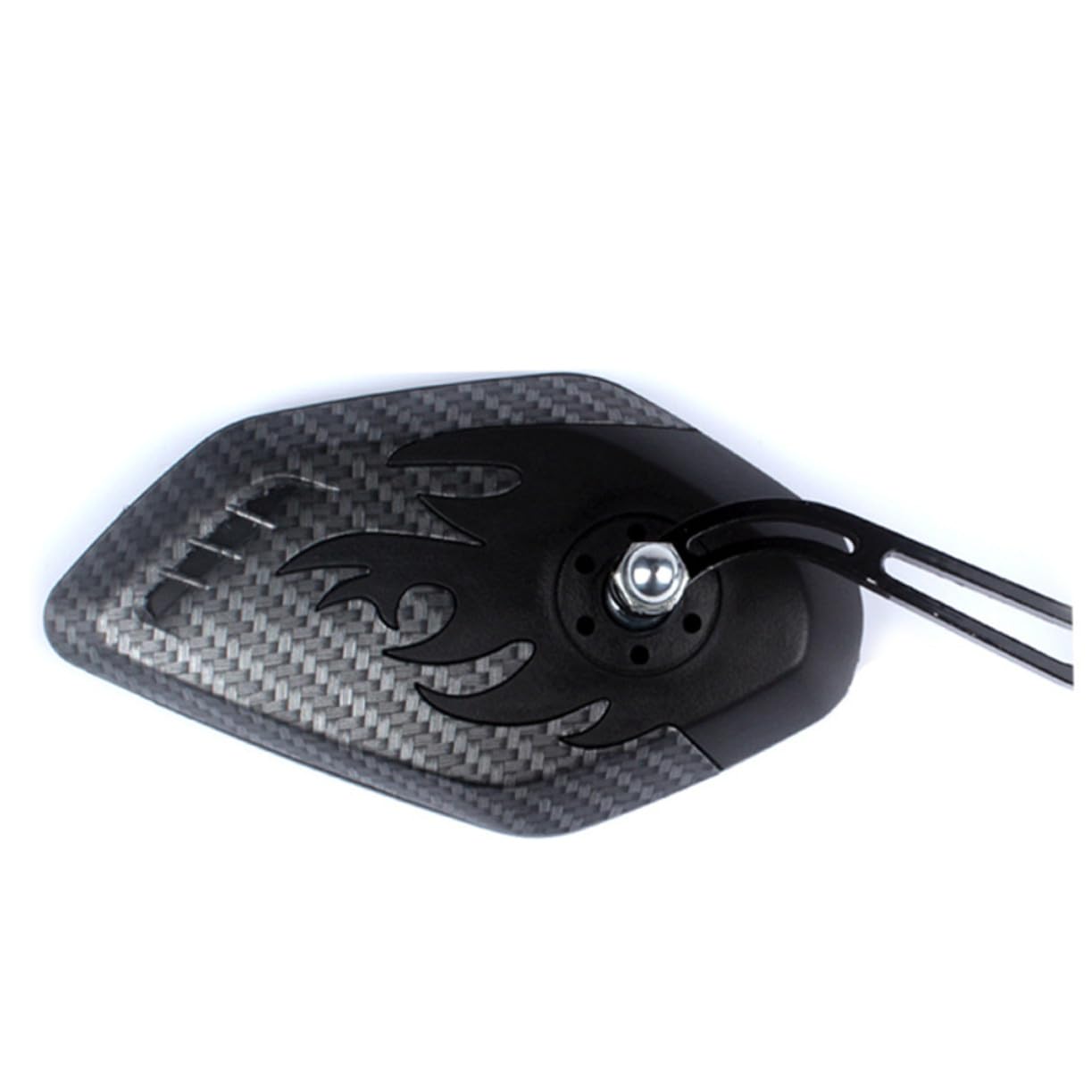 Specchietto Manubrio per Bici da Corsa in Fibra di Carbonio Nero, Leggero e Resistente, Angolo Ampio Regolabile, Facile da Installare, Set per Manubrio 21-23mm