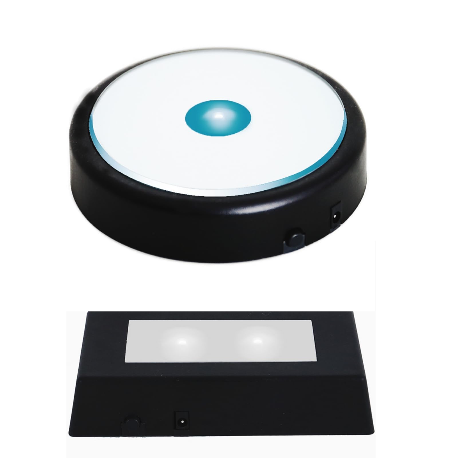 EUSTUMALED Light Base Rectangle Display Stand in A Variety of Colors,Suitable for Glass Crystal Artwork,Holiday Party Decoration.