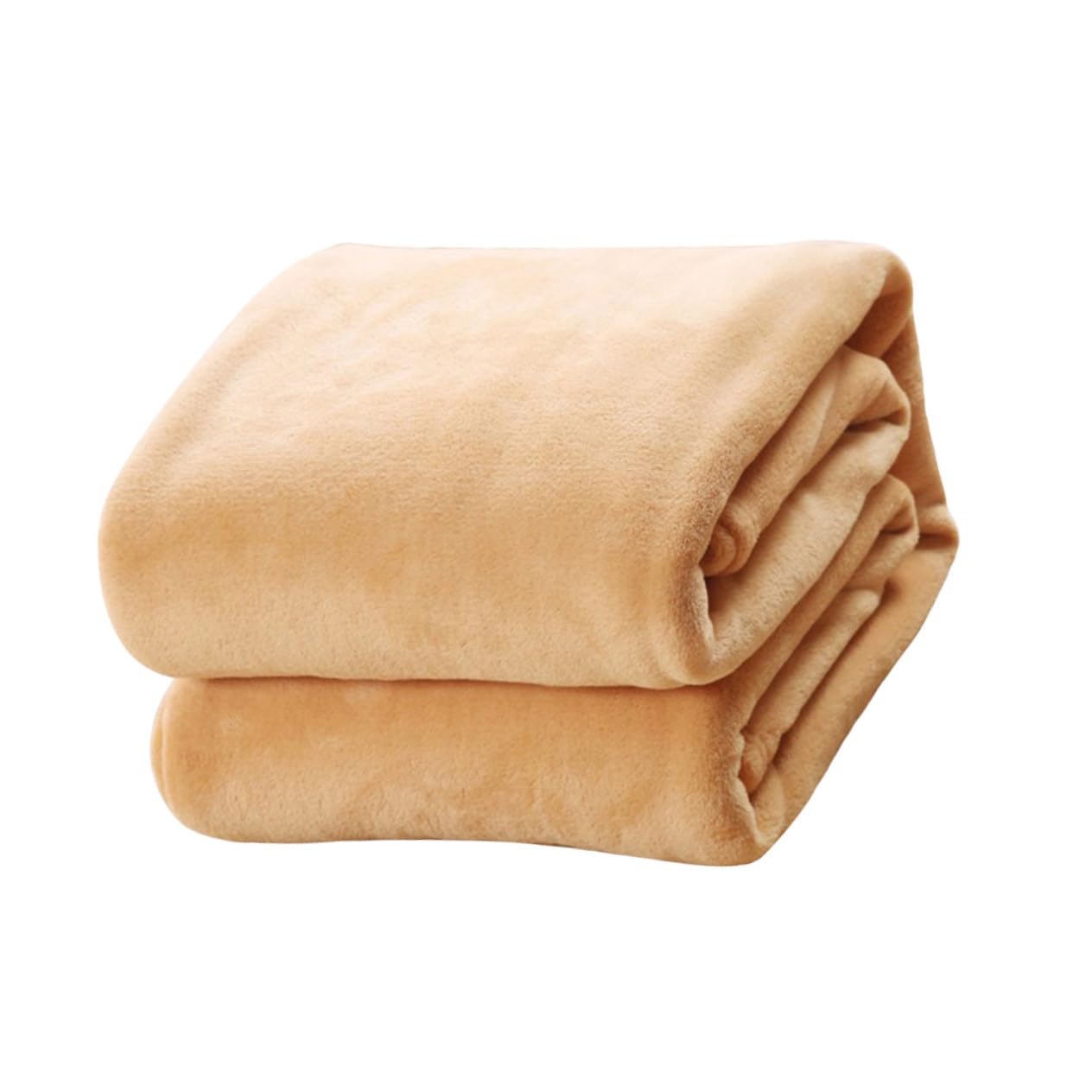 Manta de franela polar camel para sofá y cama de invierno