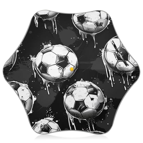 Parapluie de football enfants pour éviter le danger des trajets sous la pluie