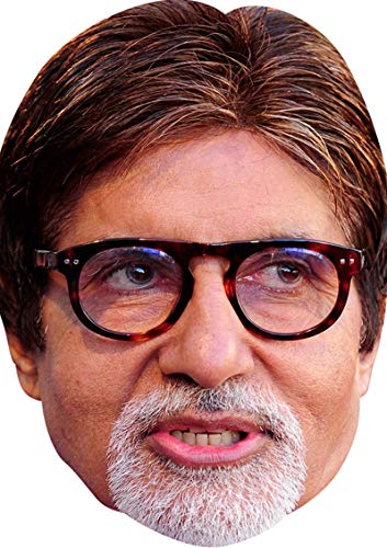 FoxyPrinting Amitabh Bachchan Bollywood Celebrity Cardboard Party Face Mask Fancy Dress