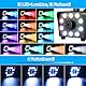 Nebelmaschine Mini, 500W Nebelmaschine, Smoke Machine mit RGB Effekt, 13 Farben 10 LED Licht Fog Rauchmaschine, mit 2 Kabelloser & 1 Kabelgebundener Fernbedienung, für Halloween Weihnachten DJ Party
