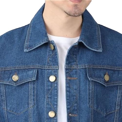 Chaqueta de mezclilla para hombre estilo camionero miniatura 2