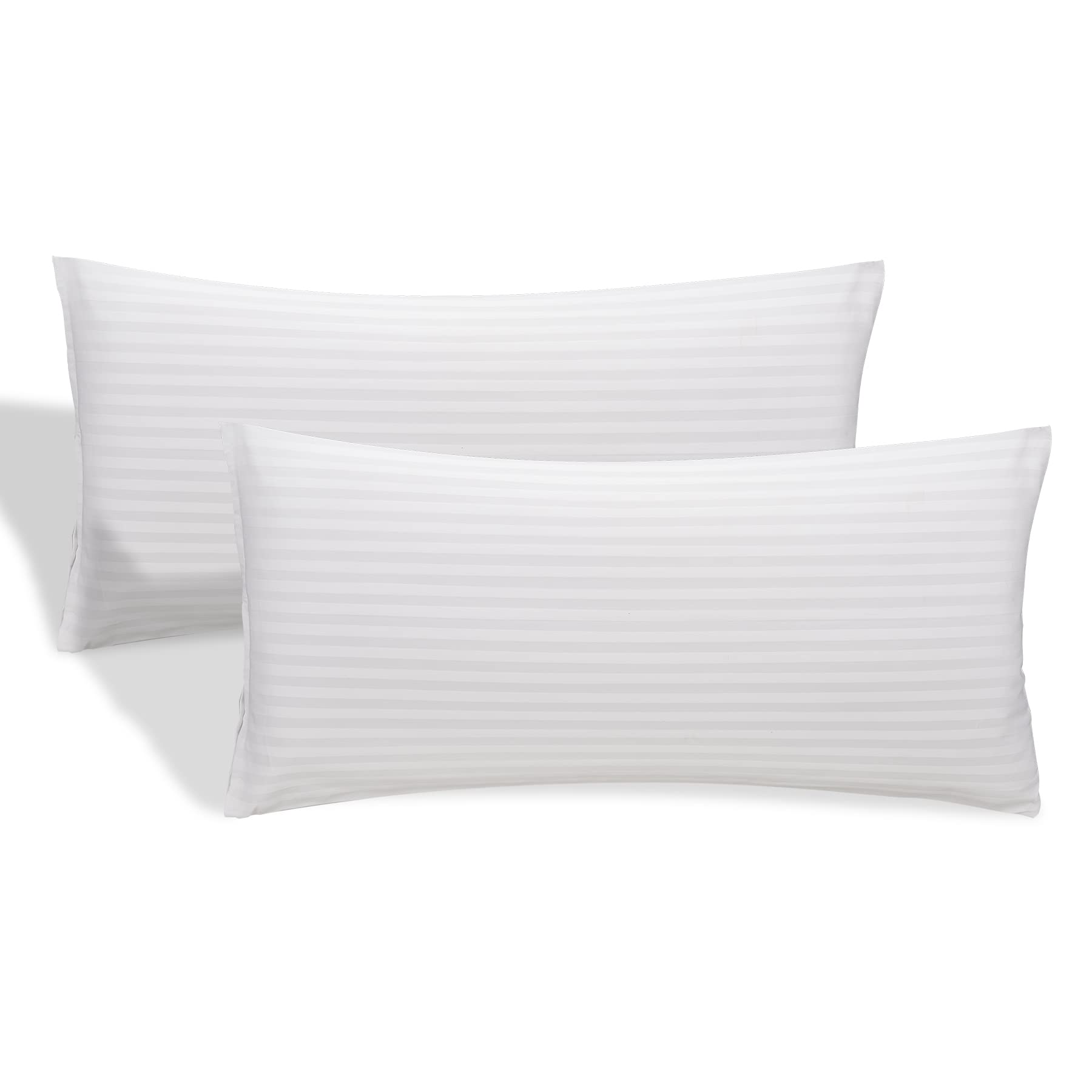 DECASATEXTIL®- Almohada para un Descanso de Calidad, con Funda cutí, núcleo de Fibra Hueca siliconada de Alta Densidad, indeformable, Lavable, hipoalergénica.-Pack 2-40 X 90cm