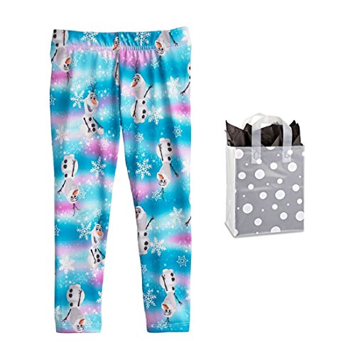 Disney Little Girls' Frozen Olaf Snowflake Leggings and Bag - Multi-Pack (3T) Blue/Purple Disney Little Girls' Frozen Olaf Snowflake Leggings and Bag - Multi-Pack (3T) Blue/Purple