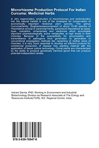 Microrhizome Production Protocol For Indian Curcuma: Medicinal Herbs