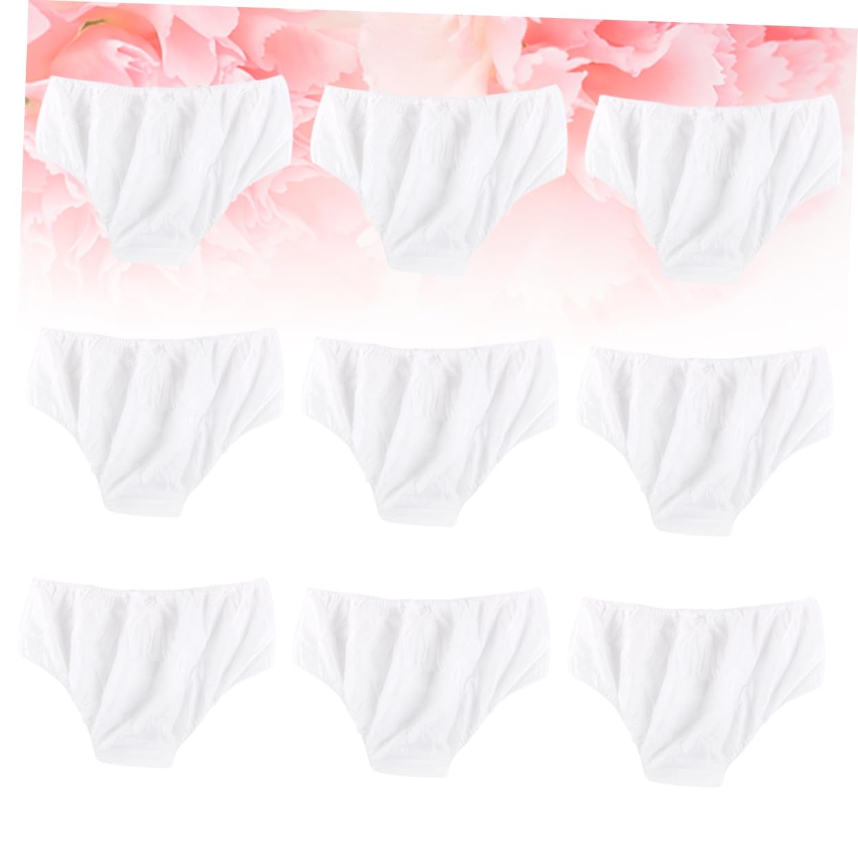 FRCOLOR Bragas Desechables para Mujer de Tejido No Tejido, Paquete de 100 Unidades, Cómodas y Portátiles para Viajes y Cuidado Cutáneo, Color Blanco