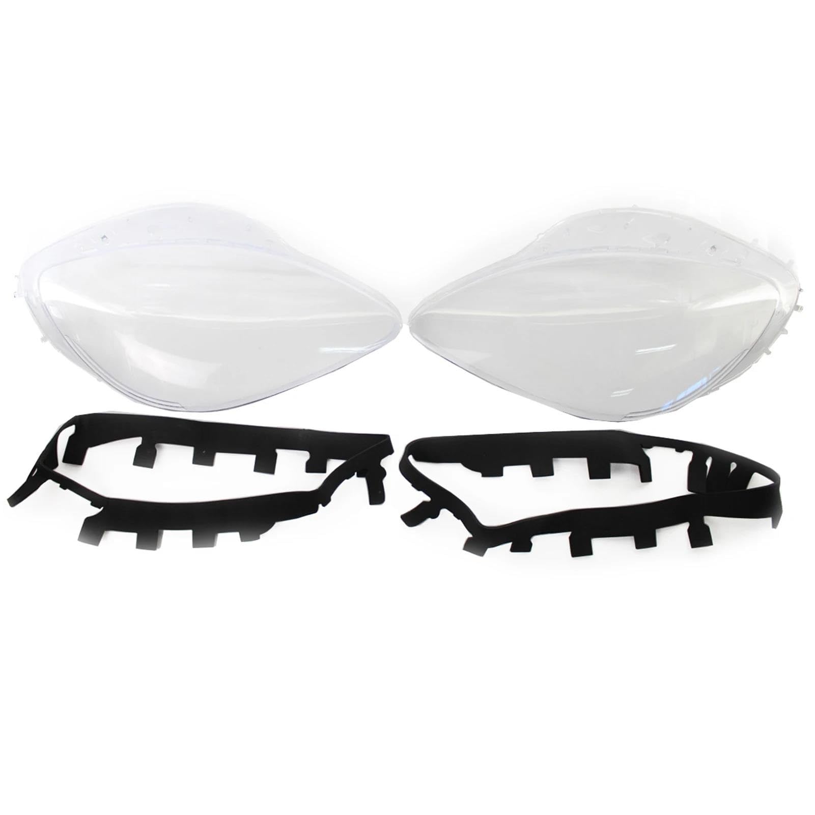 Headlight Cover 1 Pair For Corvette C6 2005-2013 Car Headlight Lens Cover Headlamp Lens Plastic Shell Cover Headlight Assembly Replacement Clear Lamp Cover