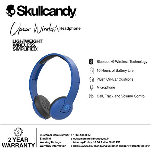 Skullcandy Uproar Wireless On-Ear Headphone - Royal Blue