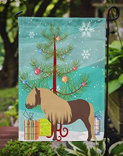 Drapeau de jardin Poney Shetland Caroline's Treasures BB9281GF déco Noël extérieure - 4