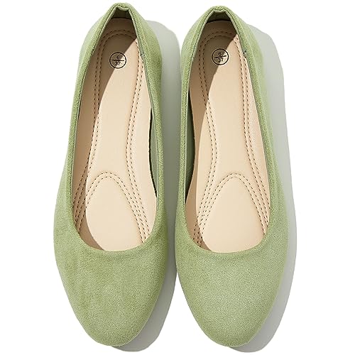 Shupua Flats for Women Round Toe Flat Shoes Dressy...