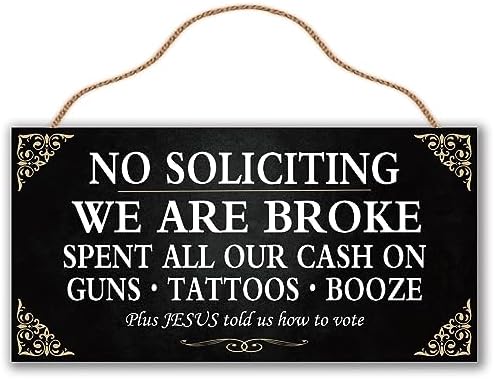 Funny Wood Signs for Home Wood Hanging Decor Sign House Warming Gift 6×12 Inches
