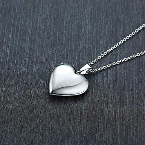 Heart Photo Locket Necklace for Valentine's Day