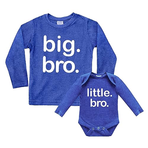 Image of Unordinary Toddler Big bro Little bro Outfits Big Brother Little Brother Sibling Boys Matching Gifts Baby Set