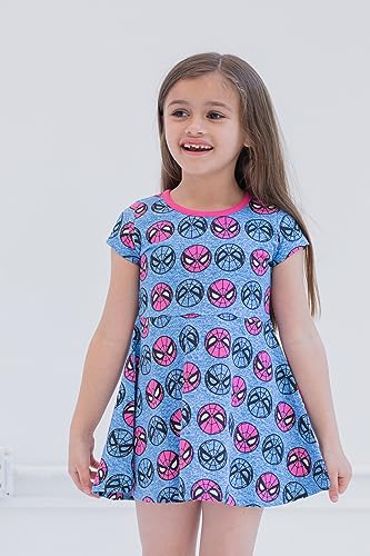 Marvel Spider-Man Spider-Girl Girls French Terry Skater Dress Toddler to Big Kid Sizes (2T - 14-16)2