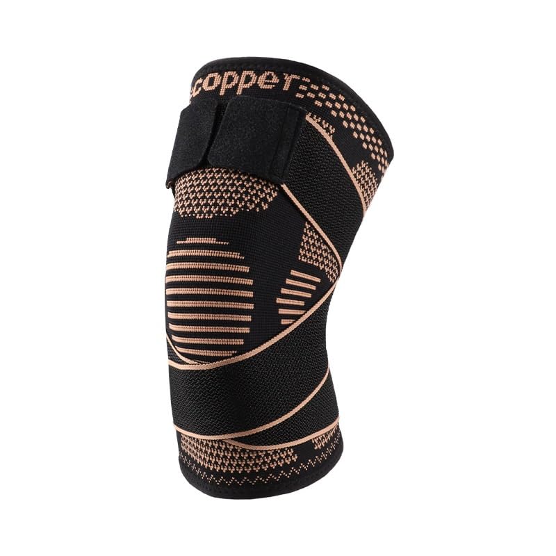 Copper Knee Pads Adjustable Non-slip Sports Pressurized Patella Protection