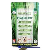 PLAQUE OUT 1KG Resealable Pouch Tartar Plaque Off Remover, 100% Natural & Organic - Bad Breath Teeth Gum Care for Dogs, Cats