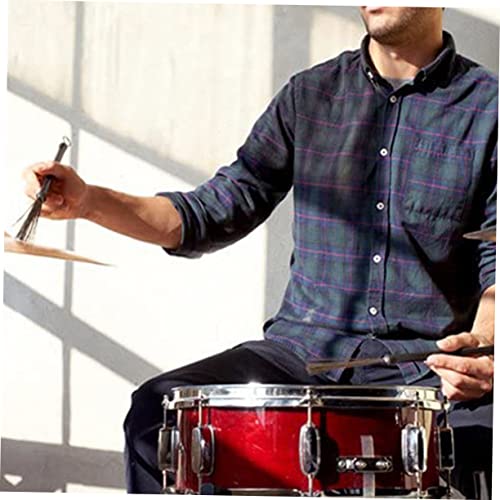 Set de baquetas de maple y escobillón de percusión ligero miniatura 4