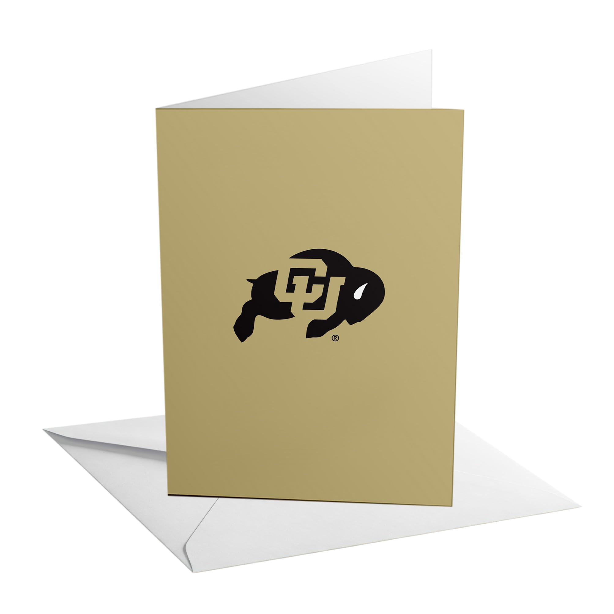 Desert Cactus University of Colorado 5x7 Inch Greeting Card Buffaloes CU Buffs Single Folded Cardstock with Envelope Party Celebration Officially
