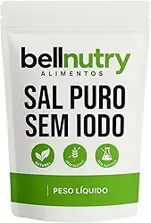 Sal Puro sem Iodo Mossoró 2kg - Bellnutry Alimentos