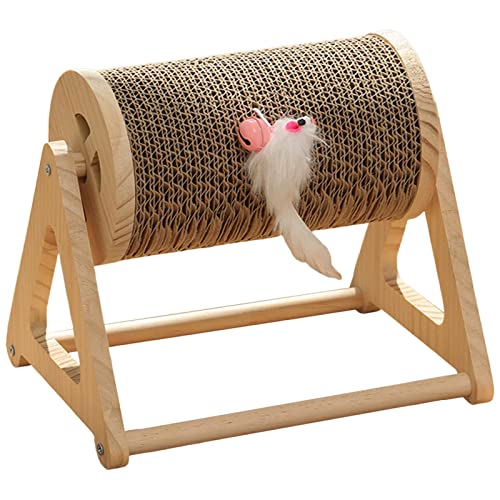 Juguete interactivo de bola para gatos, bola giratoria para rascar, juguete de rueda de ejercicio, rascador para gatos, suministros de bolas para gatitos, accesorios de regalo para gatitos