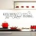 ufengke® "The Kitchen Is The Heart of Home Citas y Refranes Pegatinas de Pared, Cocina Comedor Removible Etiquetas de La Pared/Murales